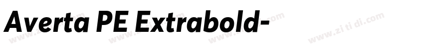 Averta PE Extrabold字体转换 Averta PE Extrabold字体转换